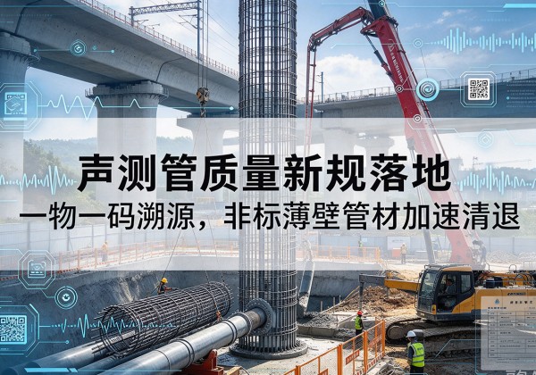 滨江声测管质量新规落地，一物一码溯源，非标薄壁管材加速清退